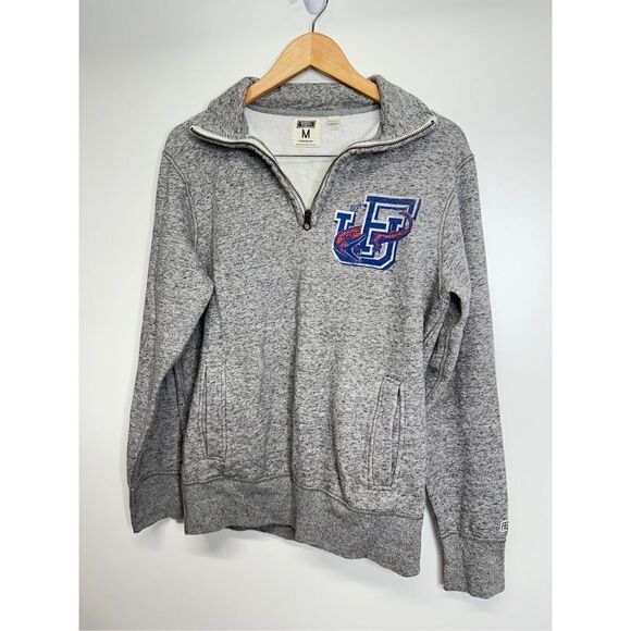 Tailgate Florida University Quarter Zip Sweater Mens Medium Gray Pullover - Picture 4 of 11
